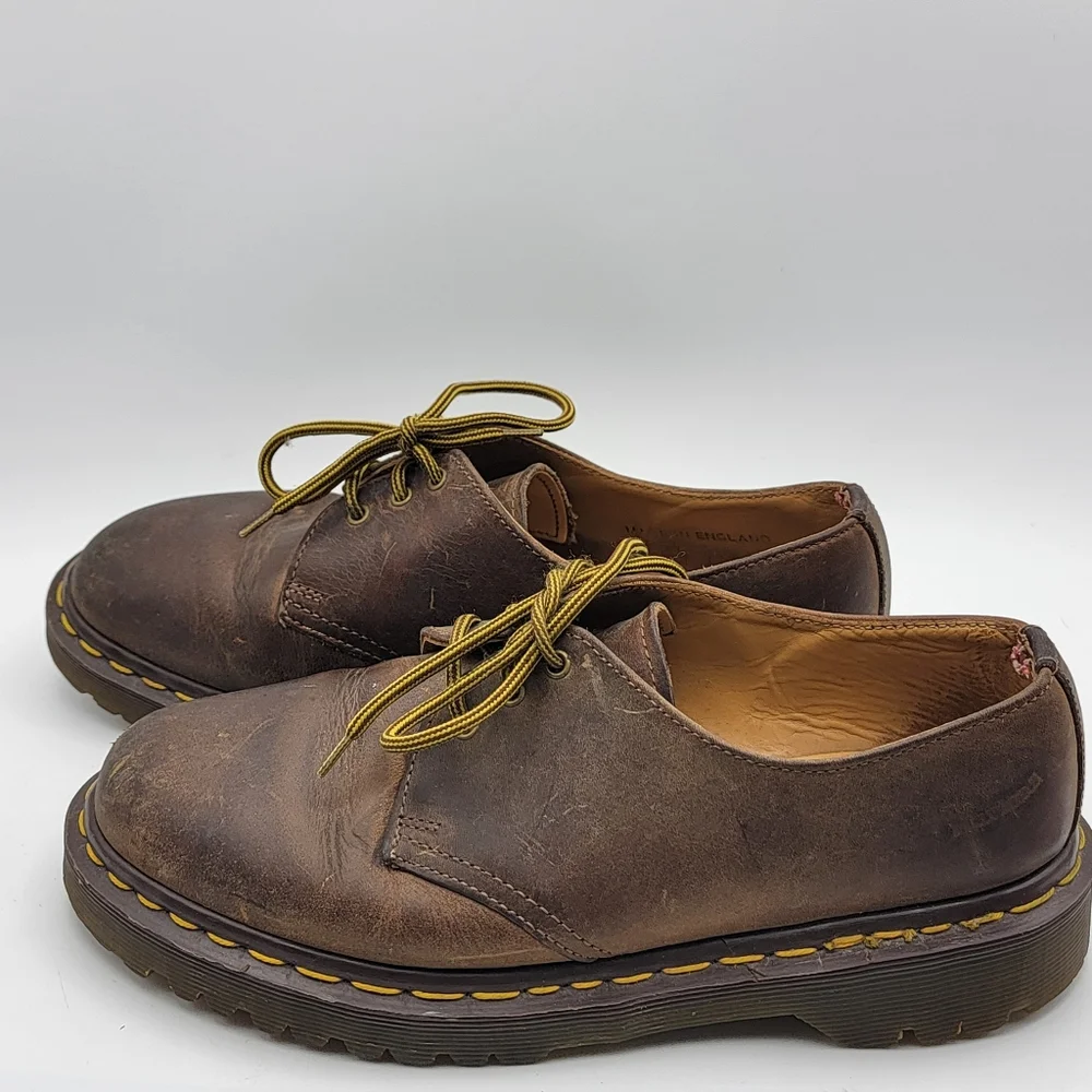 Dr.‎ Martens Brown Leather Men's Shoes Size 5.5 (W-7)
